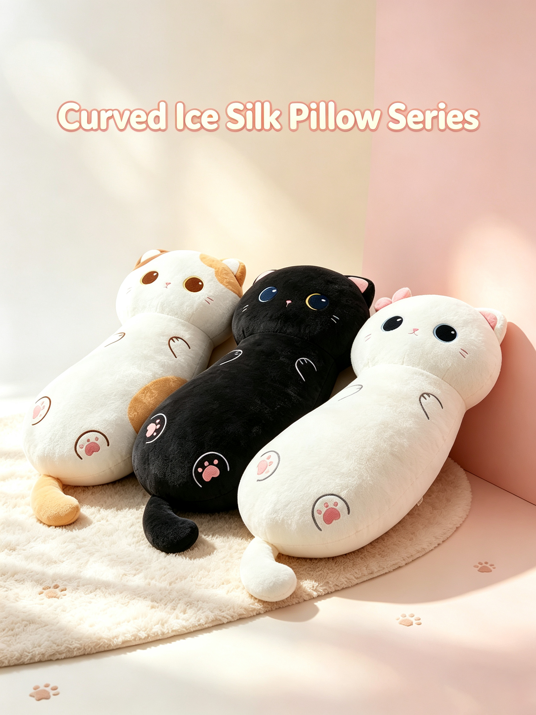 Curved Ice Silk Pillow Series