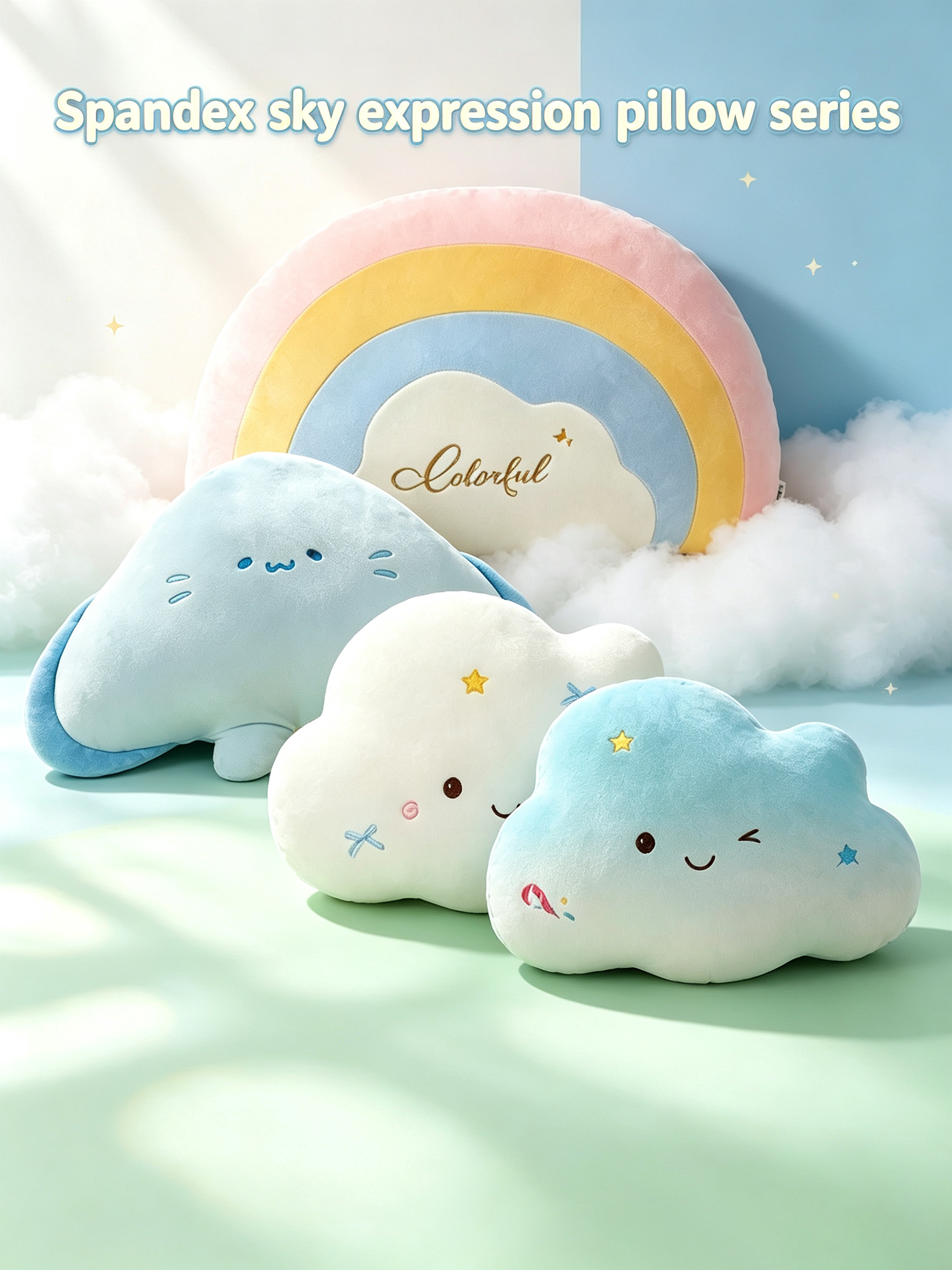 Spandex sky expression pillow series