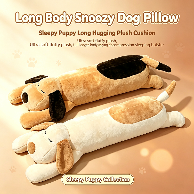 Long Body Snoozy Dog Pillow