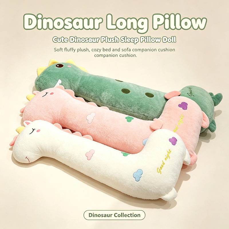 Dinosaur Long Pillow