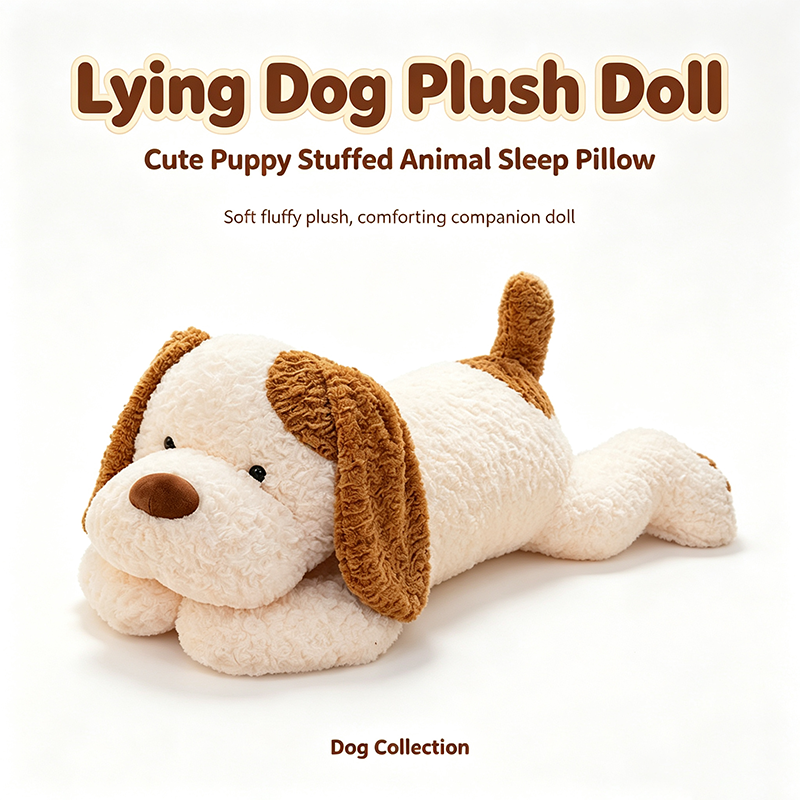 Lying Dog Plush Doll