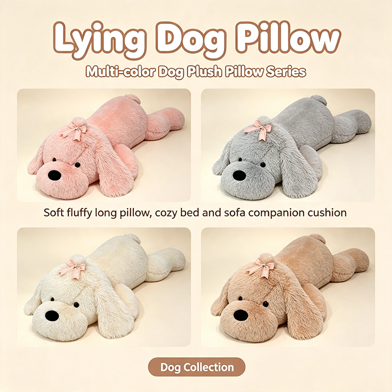 Lying Dog Pillow