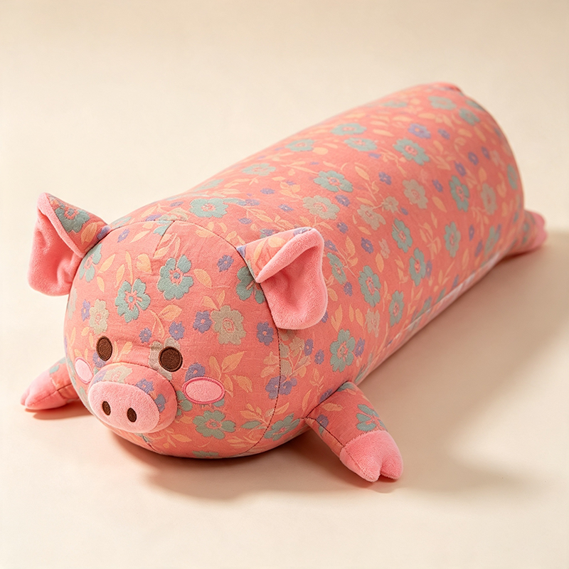 Floral Pig Pillow
