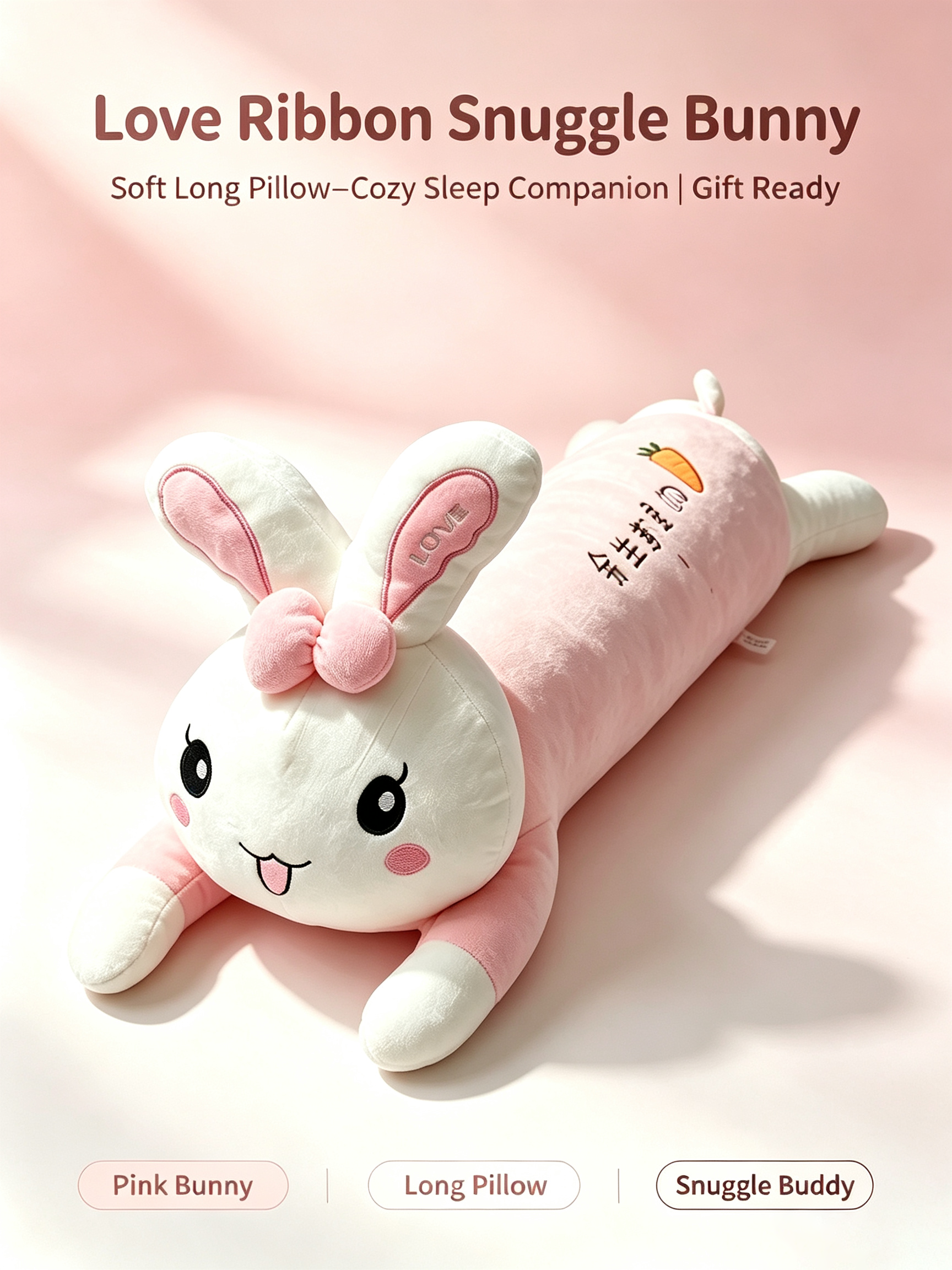 Love Ribbon Snuggle Bunny