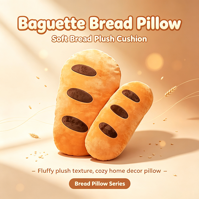 Baguette Bread Pillow
